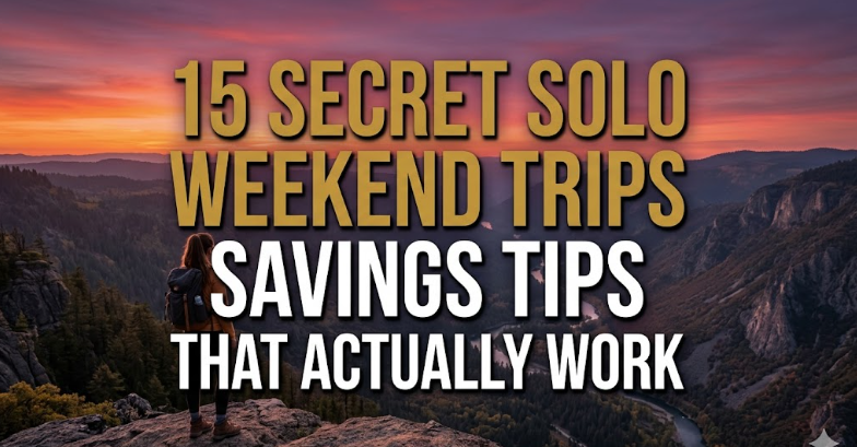 15 Secret Solo Weekend Trips Savings Tips That Actually Work