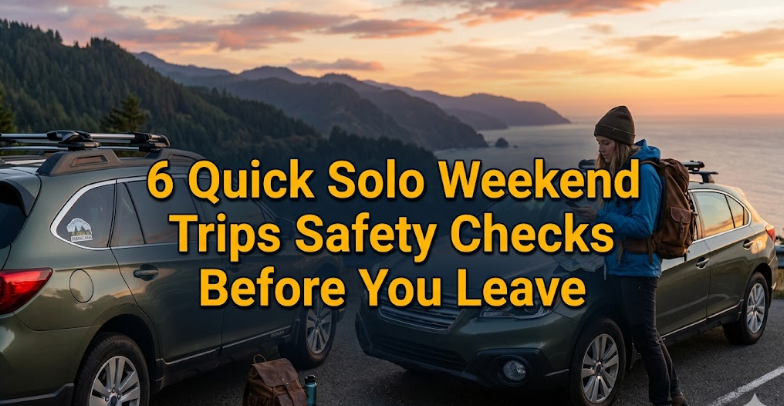 6 Quick Solo Weekend Trips Safety Checks Before You Leave